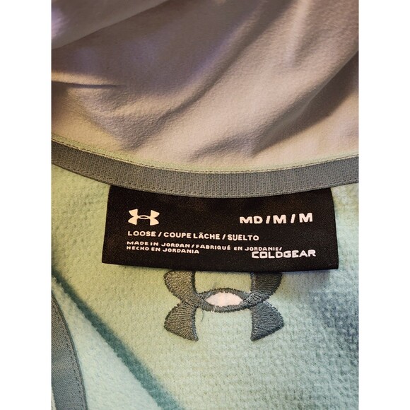 Under Armour Sweater Mens Medium Green Specialist Henley 2.0 Loose Long Sleeve - Picture 4 of 10